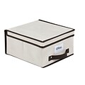 Simplify Medium Size Collapsible Non Woven Storage Box Cream (5170-CREAM)