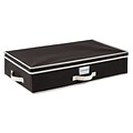 Simplify Under the Bed Polypropylene/Cardboard Storage Box, Black