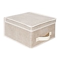 Simplify Medium Non Woven Storage Box, Off-White (25420-FEJ)