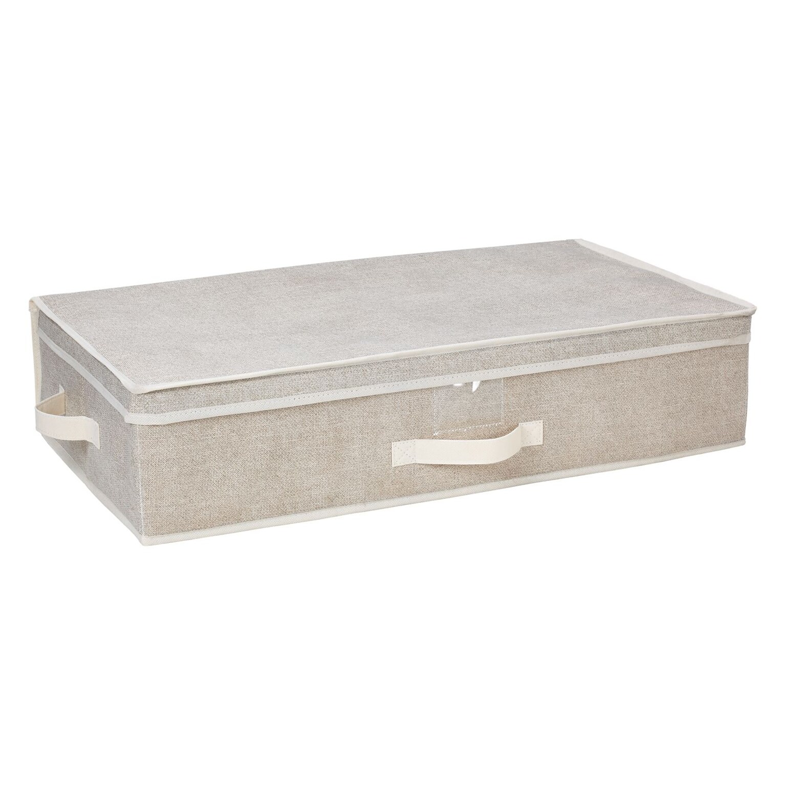 Simplify Non Woven Underbed Storage Box, Faux Jute