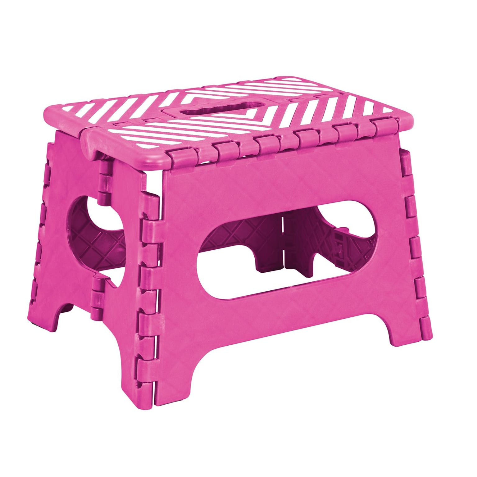 Simplify Folding Step Stool; Fuchsia