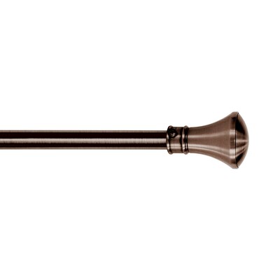 Karen Rhodes Steel Trumpet Curtain Rod, 48 - 86