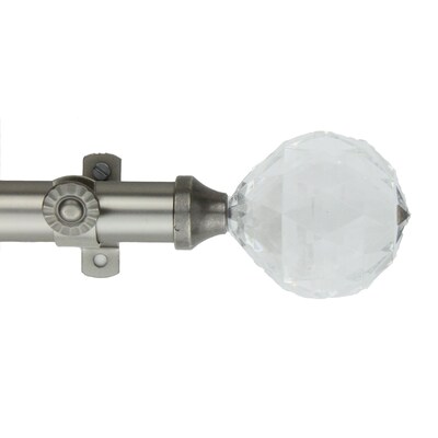 Rod Desyne Steel Satin Nickel Curtain Rod, 48" - 84"