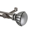 Rod Desyne Metal & Resin Telescoping Curtain Rod Kit with Magn Finial, 48 - 84