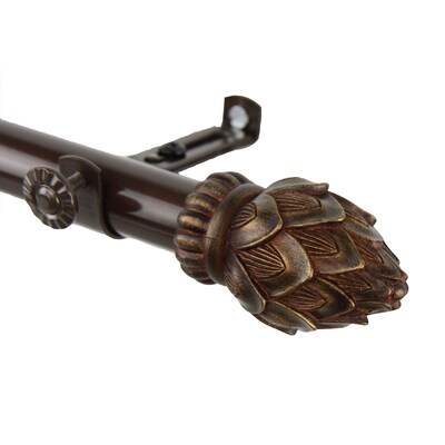 Rod Desyne 66" - 120" Metal Curtain, Cocoa