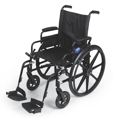 Medline Excel K4 Extra-wide Lightweight Wheelchairs; Seat, Swing Back Desk Length Arm