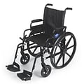 Medline Excel K4 Extra-wide Lightweight Wheelchairs; Seat, Swing Back Desk Length Arm