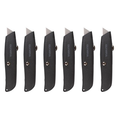 Olympia Tools Retractable Utility Knife Set, 6/Pack
