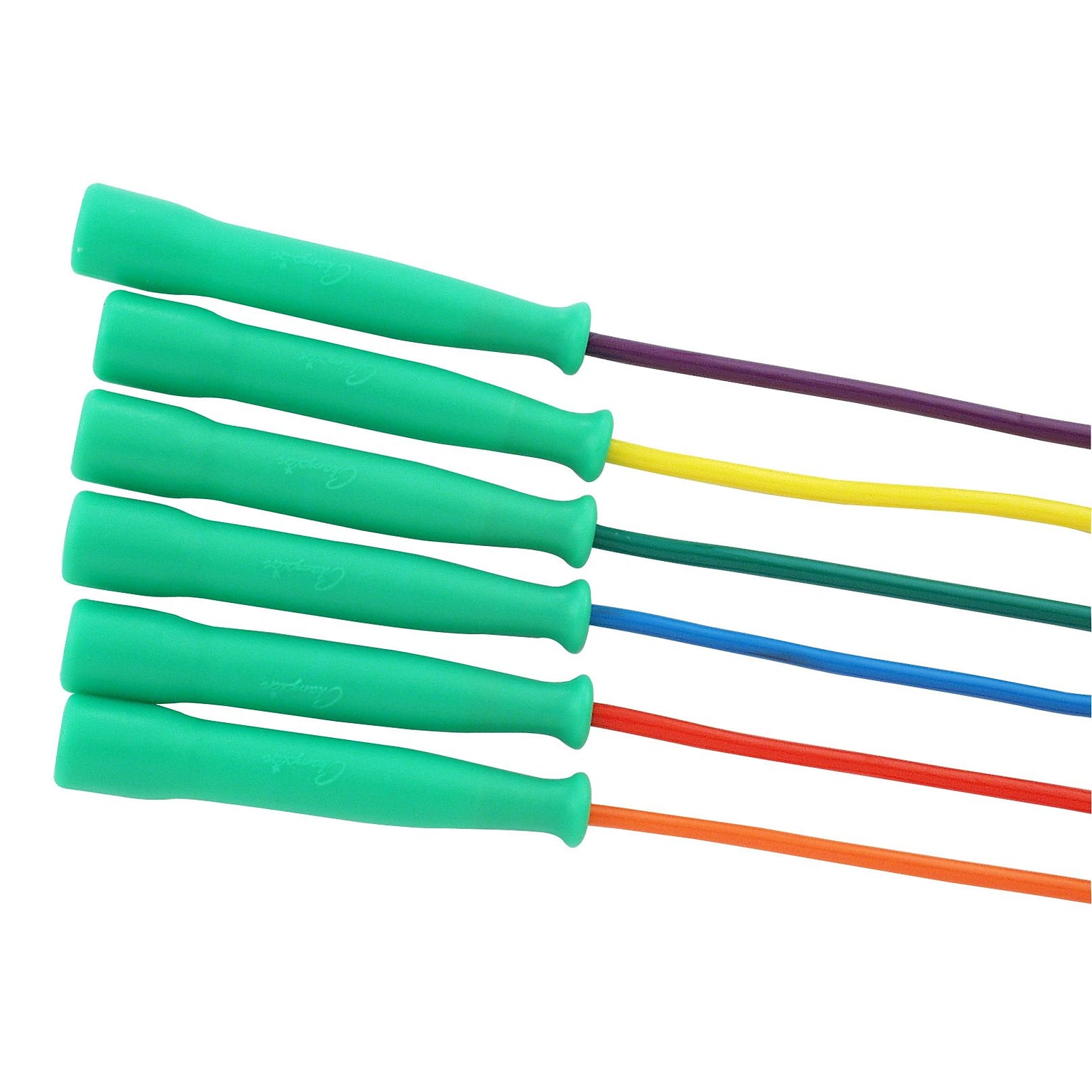 Champion Sports® Licorice Speed Rope, Green Handle, 10
