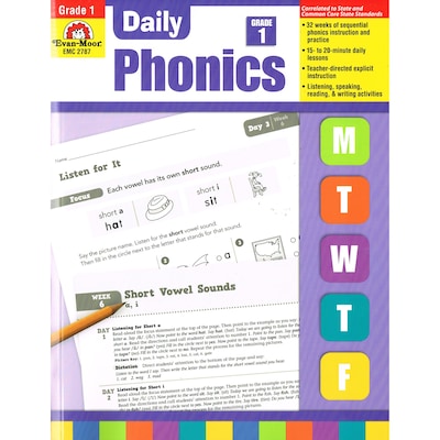 Evan-Moor® Daily Phonics Book, Grade 1