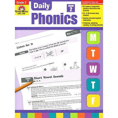 Evan-Moor® Daily Phonics Book, Grade 2