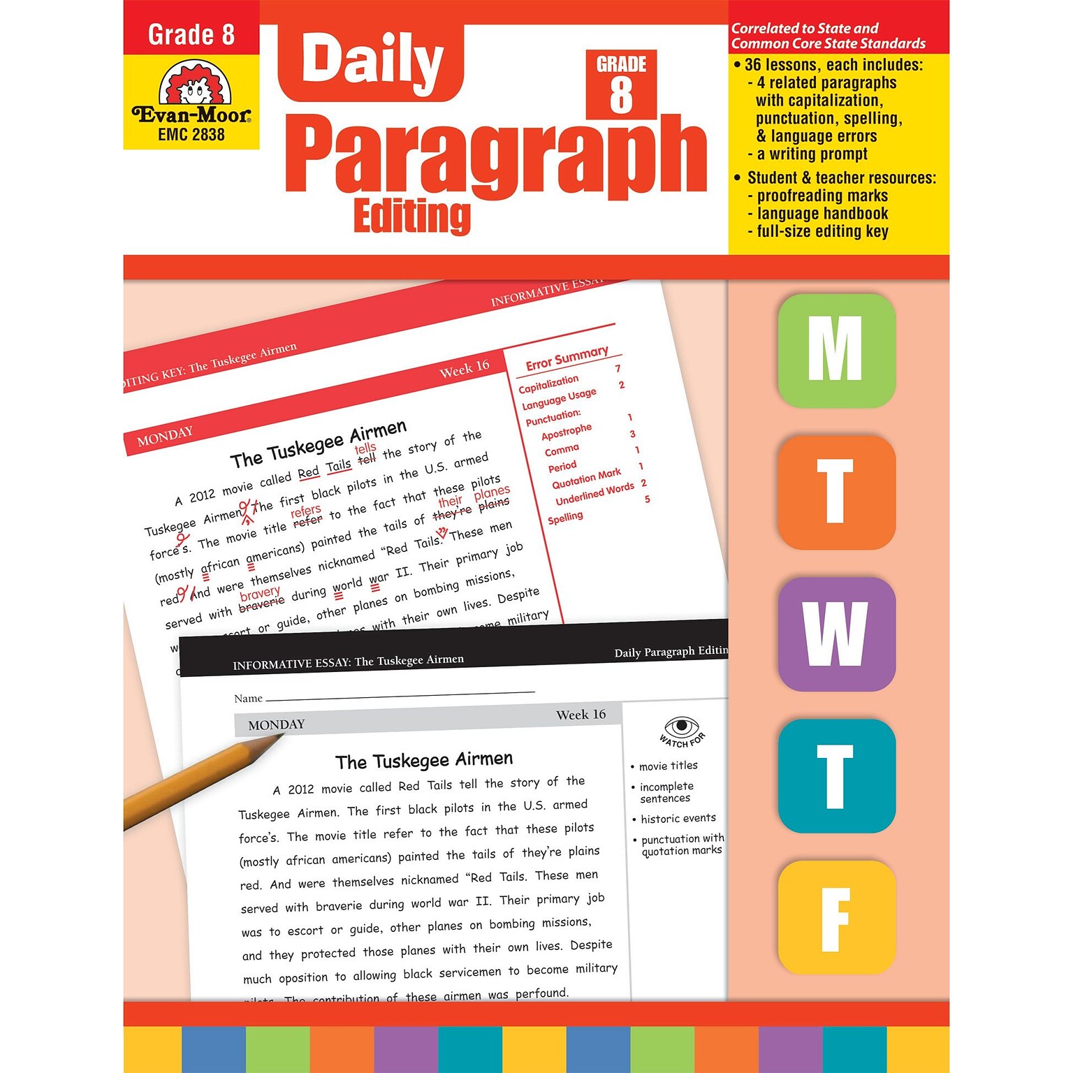 Evan-Moor® Daily Paragraph Editing, Grade 8