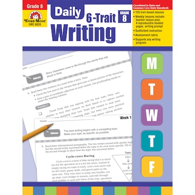 Evan-Moor® Daily 6-Trait Writing, Grade 8