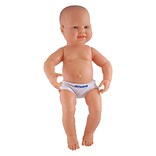 Miniland Educational 15 3/4 Anatomically Correct Newborn Doll, Caucasian White Boy