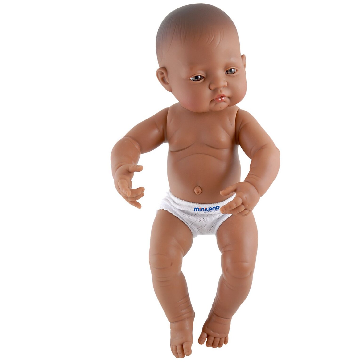 Miniland Educational 15 3/4 Anatomically Correct Newborn Doll, Hispanic Girl