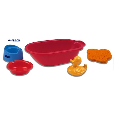 Miniland Educational® Doll Bath Tub With Accessories