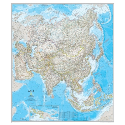 National Geographic Maps® Asia Classic, Laminated