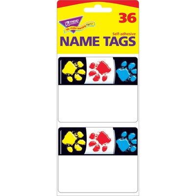 Trend® Paw Prints Name Tags