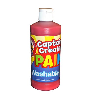Captain Creative Washable Paint™, Red, 16 oz.