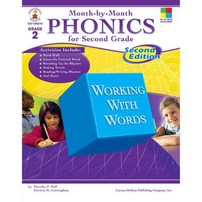 Carson Dellosa® Month-by-Month Phonics Grade 2 Resource Book, Language Arts/Reading