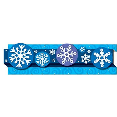 Carson-Dellosa Pop-Its™ Border, Snowflakes