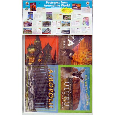 Postcards from Around the World Bulletin Board Set