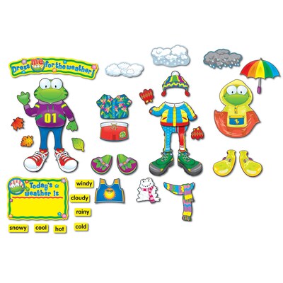 Carson Dellosa Weather Frog Bulletin Board Set