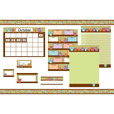 Carson-Dellosa Bulletin Board Set, Owls Classroom Collection