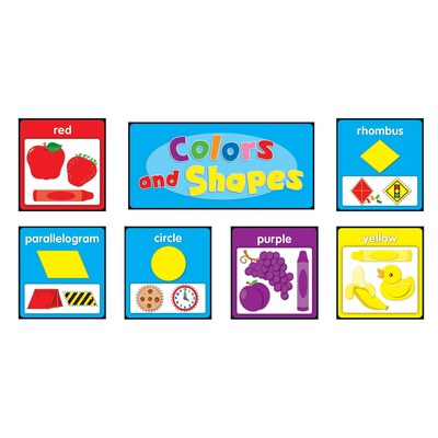 Colors & Shapes Bulletin Board Set, 23 pieces