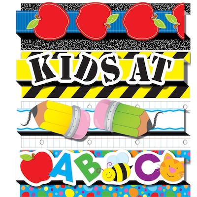 Carson-Dellosa Pop-Its™ Border, Back To School, 4 Designs