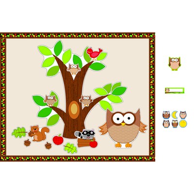 Owl Bulletin Board Essentials Set