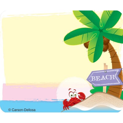 Carson-Dellosa Name Tags; Beach