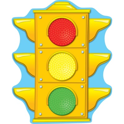 Carson-Dellosa 2-Sided Decorations, Stoplight