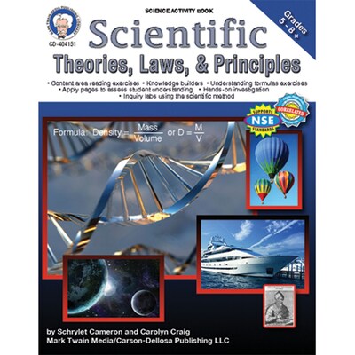 Carson Dellosa® Scientific Theories Laws and Principles Resource Book, Grades 5 - 8