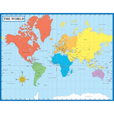 Map of the World Chartlet Chart