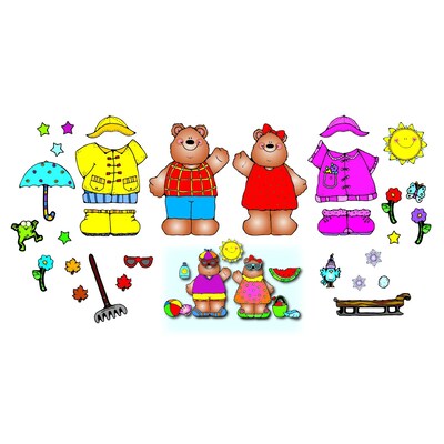 Mr. and Mrs. Weather Bear Bulletin Board Set