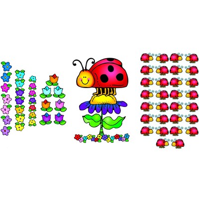 Ladybugs Bulletin Board Set, 64 pieces