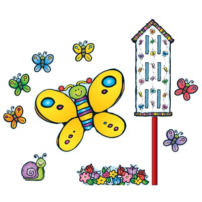 Butterflies Bulletin Board Set, 29 pieces