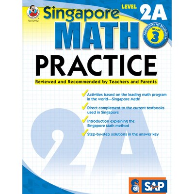 Singapore Math Practice Resource Book, Level 2A, Grade 3