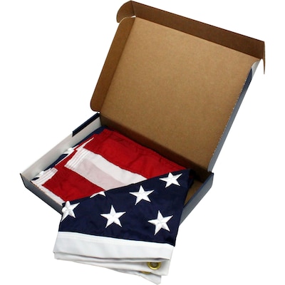 Flagzone Durawavez Nylon Outdoor U.S. Flag with Heading & Grommets, 3 x 5 (FZ-1002051)