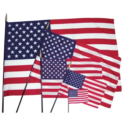 Flagzone® Heritage U.S. Classroom Flag, 12 x 18