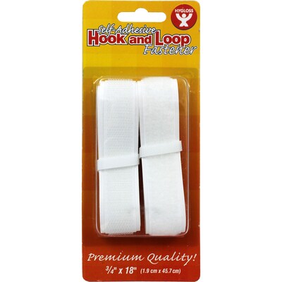 Hygloss Hook and Loop Fastener, 3/4 x 18 (HYG45118)