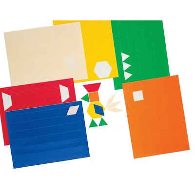 Ideal® Pattern Blocks Stickers, Grades P - 6th