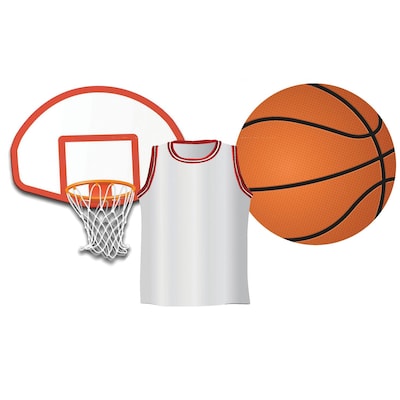 Eureka® Basketball Assorted Cut Outs