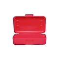 Romanoff Products Clasp Plastic Pencil Case, Strawberry, 12/Bundle (ROM60222)