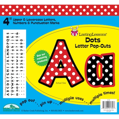 Dots Letter Pop-Outs, 245 pieces