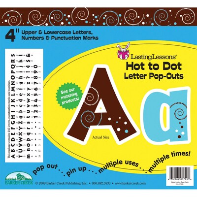 Letter Pop-Outs, Hot to Dot