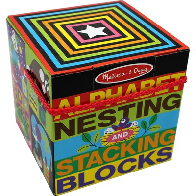 Melissa & Doug® Alphabet Nesting & Stacking Blocks