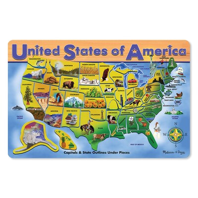 Melissa & Doug® Early Childhood Puzzles, USA Map