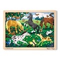 Melissa & Doug® Wooden Jigsaw Puzzles, Frolicking Horses